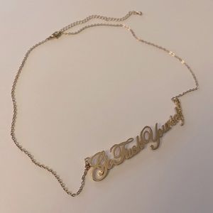 “Go F**K Yourself” Gold Necklace